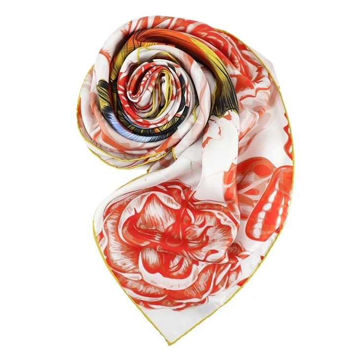 Ladies Square Silk Scarves