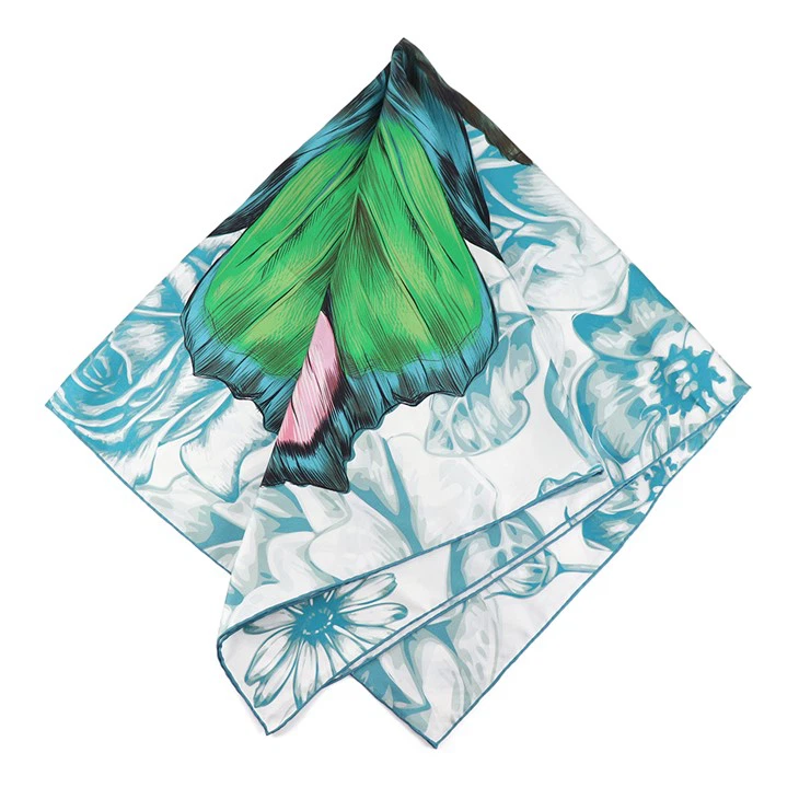 Green Animal Print Scarf