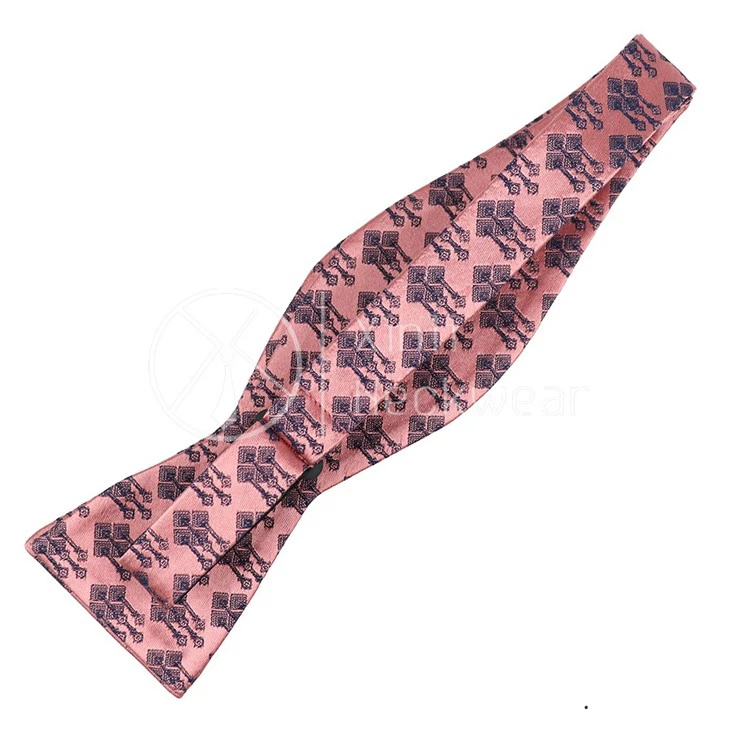 Mens Pink Bow Tie